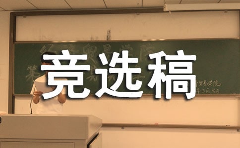 競選稿550字作文
